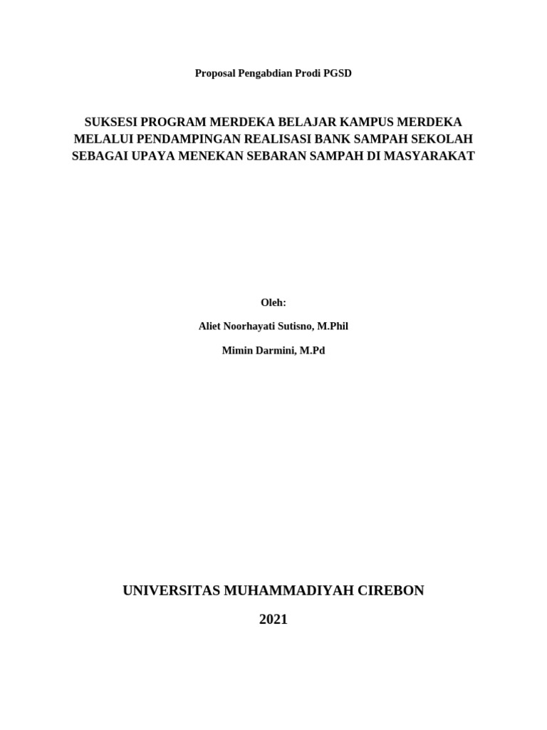Proposal Proyek PBM | PDF