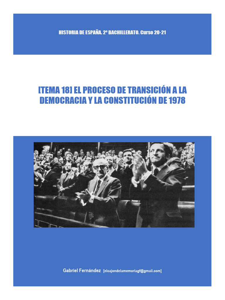 Transición a la Democracia en España | PDF | España franquista | España