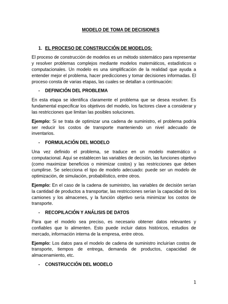 Proceso de Toma de Decisiones Efectivas | PDF | Toma de decisiones ...