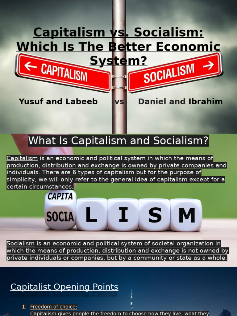 Capitalism vs. Socialism: Key Arguments | PDF | Cost Of Living | Capitalism