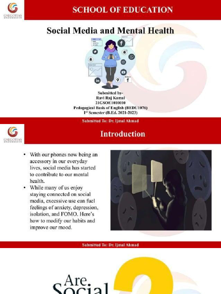 Social Media and Mental Health | PDF