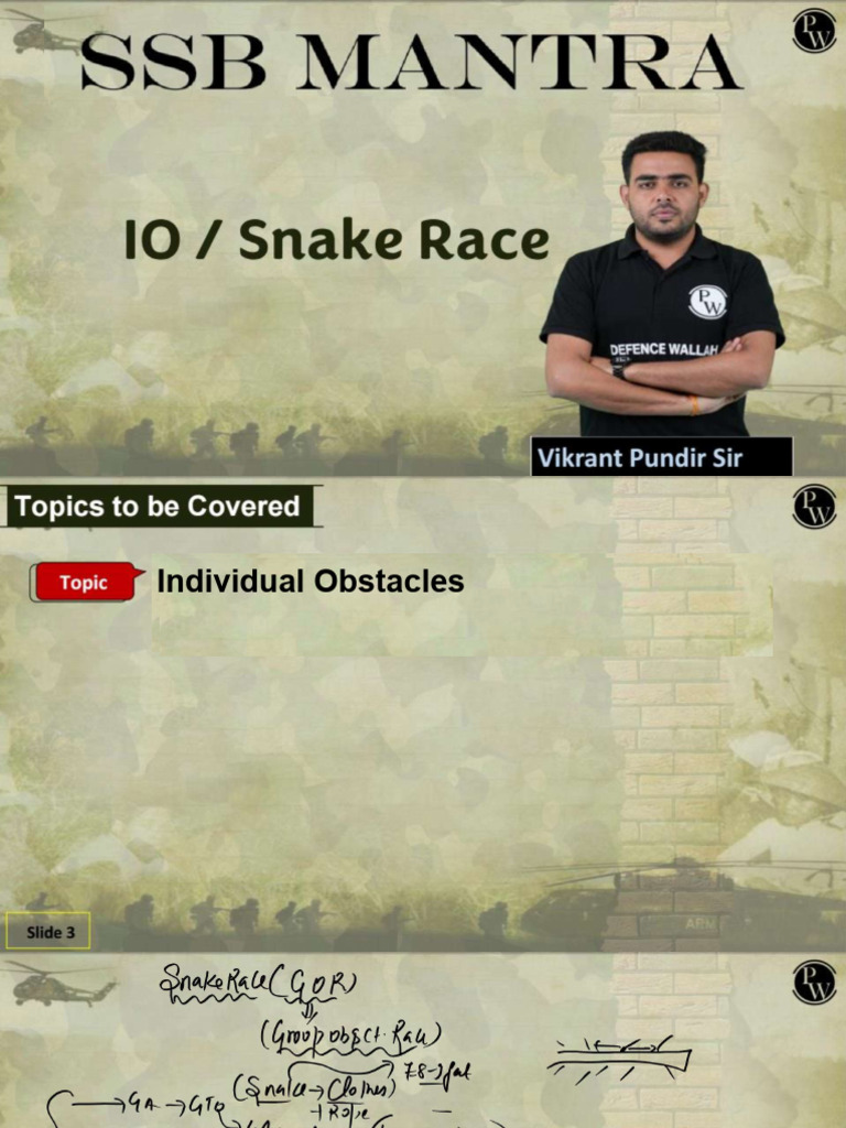 06.5 Individual Obstacles - Class Notes | PDF