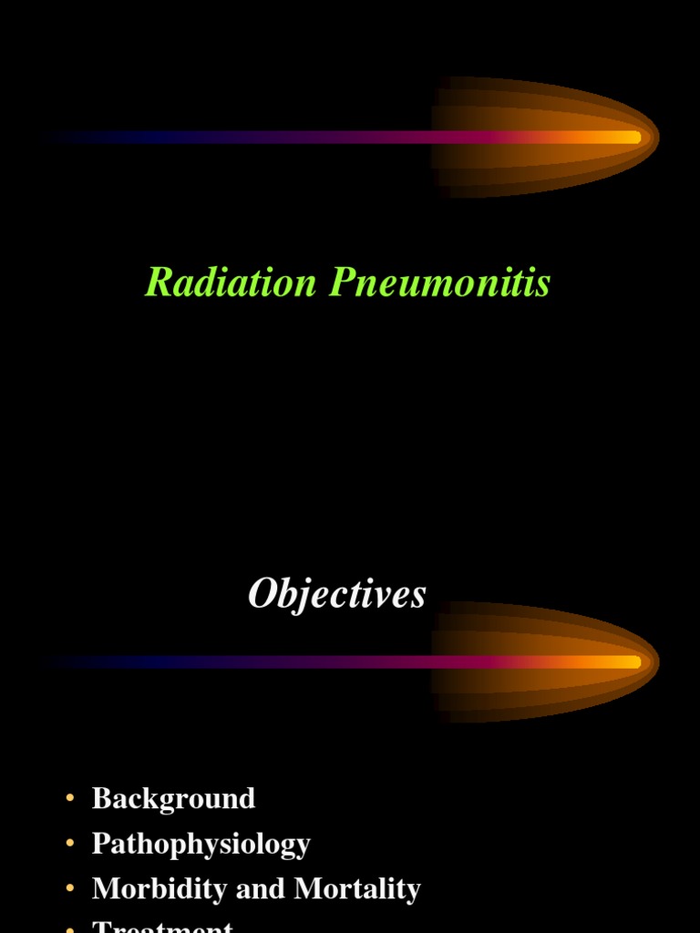 Radiation Pneumonitis Radiation Therapy Lung Cancer