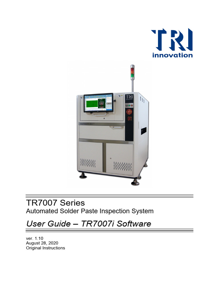 TR7007i Software User Guide | PDF | Software | Printed Circuit Board