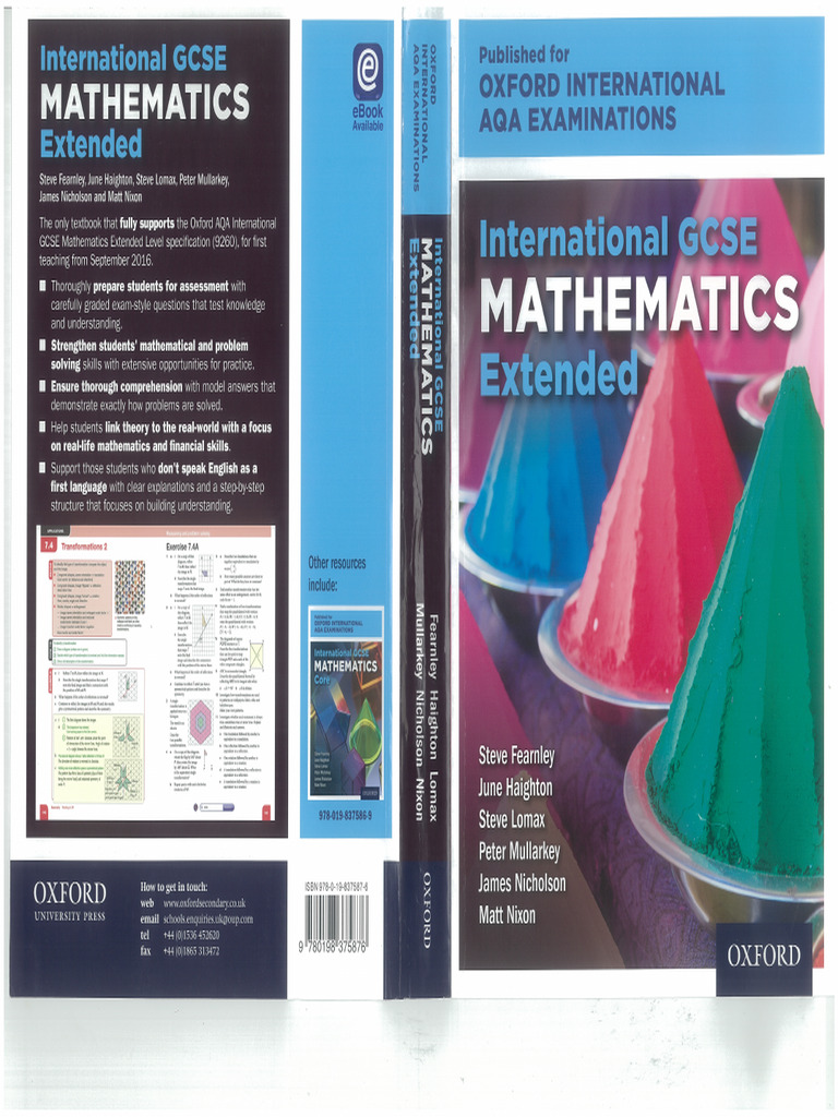 International GCSE MATHEMATICS Extended | PDF