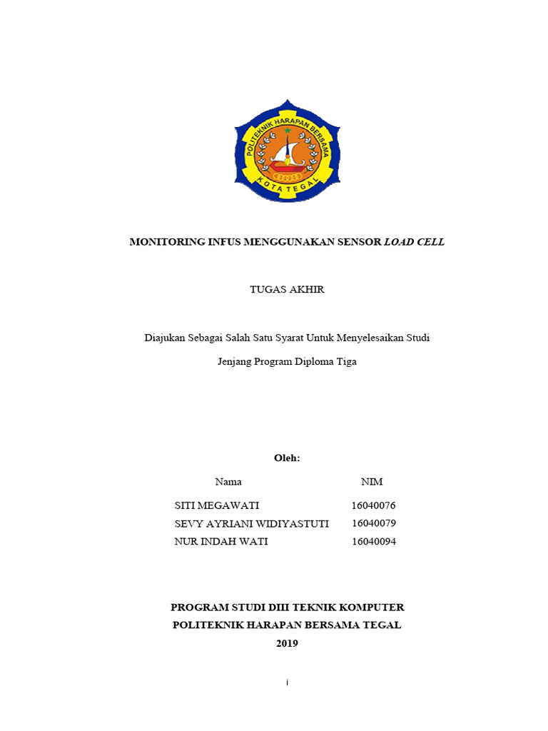 Monitoring Infus dengan Load Cell | PDF
