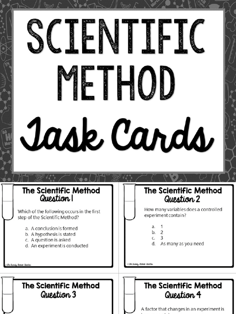 5 - Scientific Method Digital Task Cards | PDF