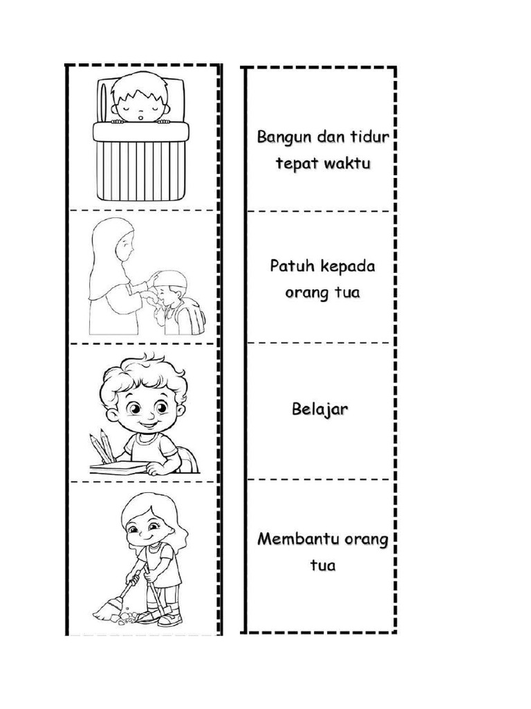 Worksheet Pend. Pancasila Flash Card Aturan | PDF