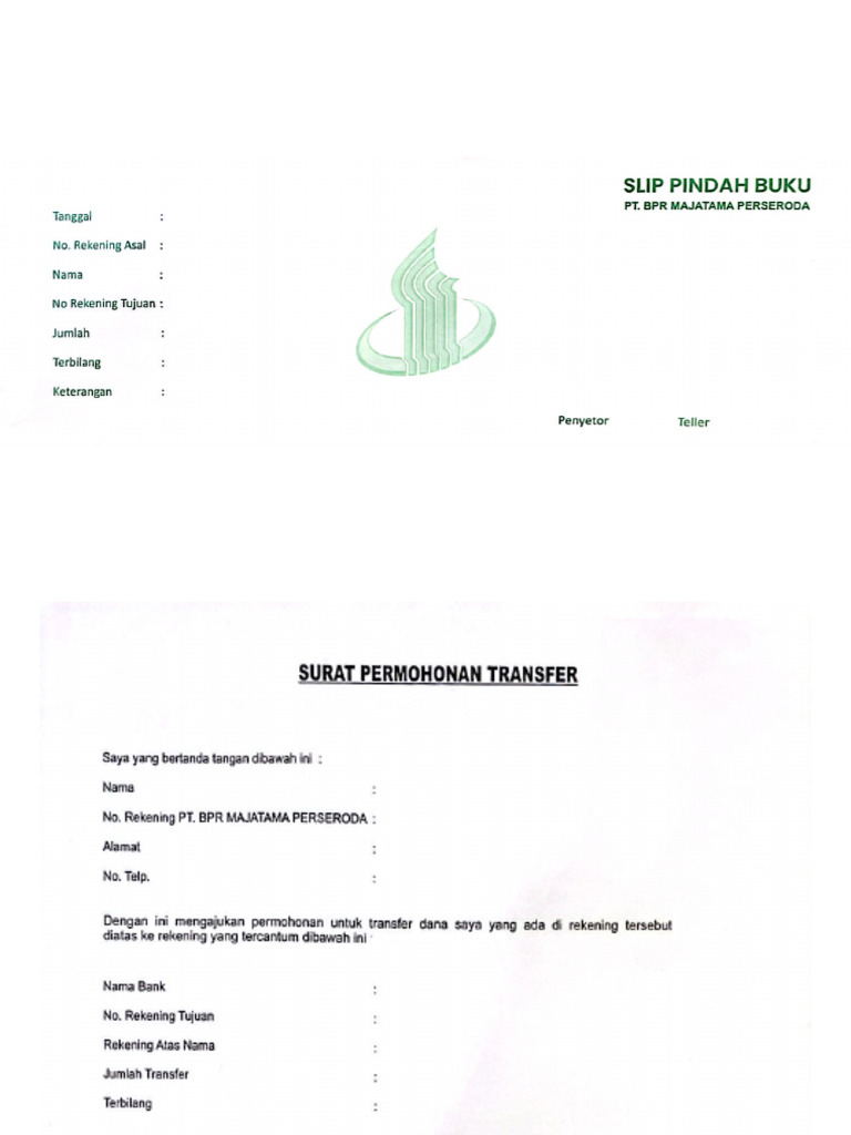 Form Transfer Individu | PDF