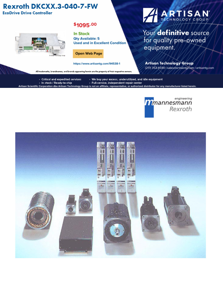 Rexroth DKCXX.3-040-7 Troubleshooting Guide | PDF | Feedback | Power Supply