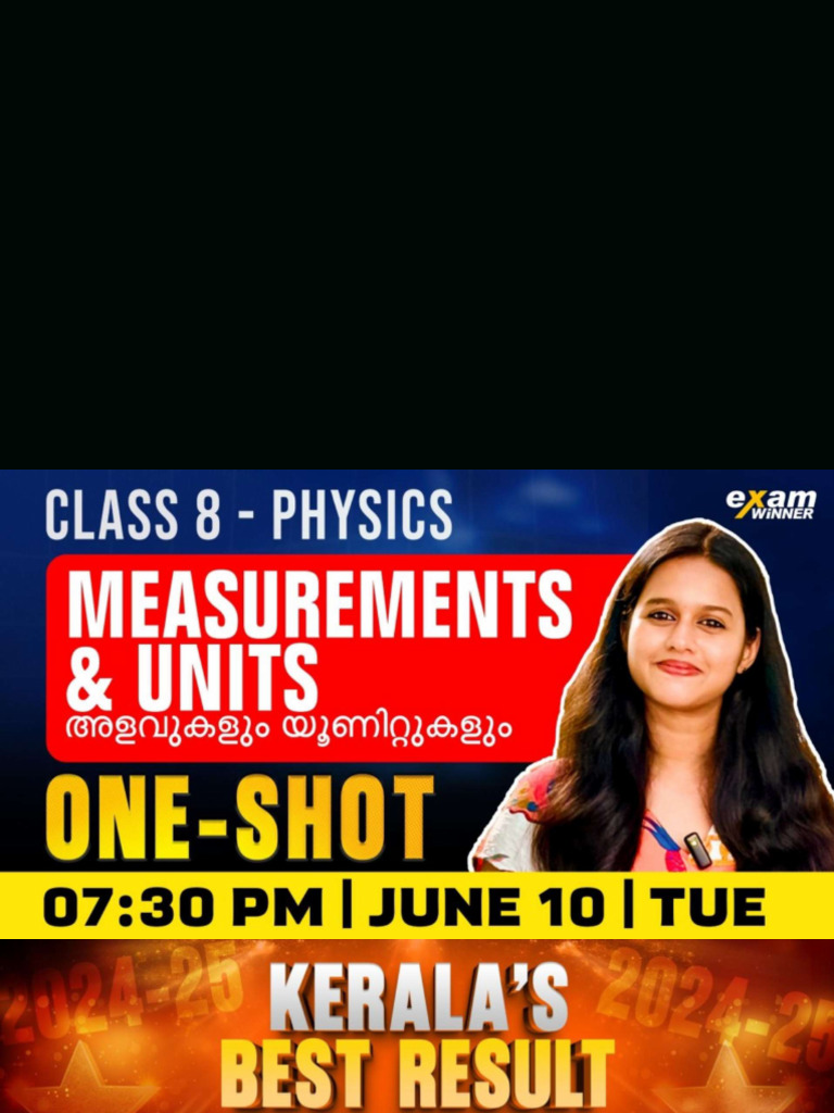Class 8 Physics Measurements & Units Oneshot Yt Live Note Examwinner | PDF