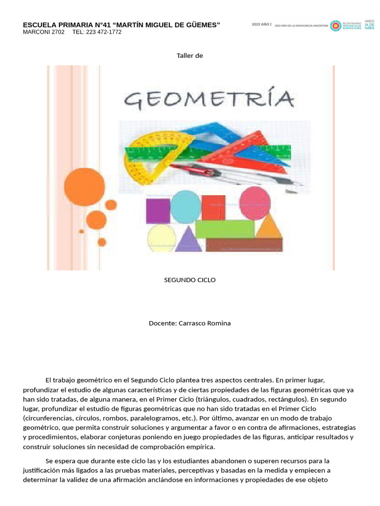 Proyecto de Geometria | PDF | Triángulo | Geometría