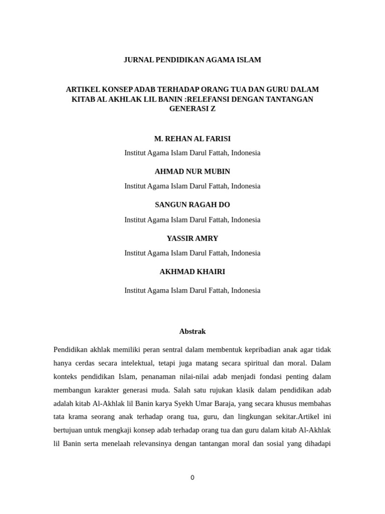 Jurnal Pendidikan Agama Islam Jsancinuesjbsyfdw | PDF