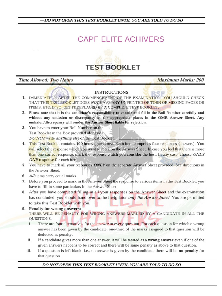 CA Mock Test | PDF