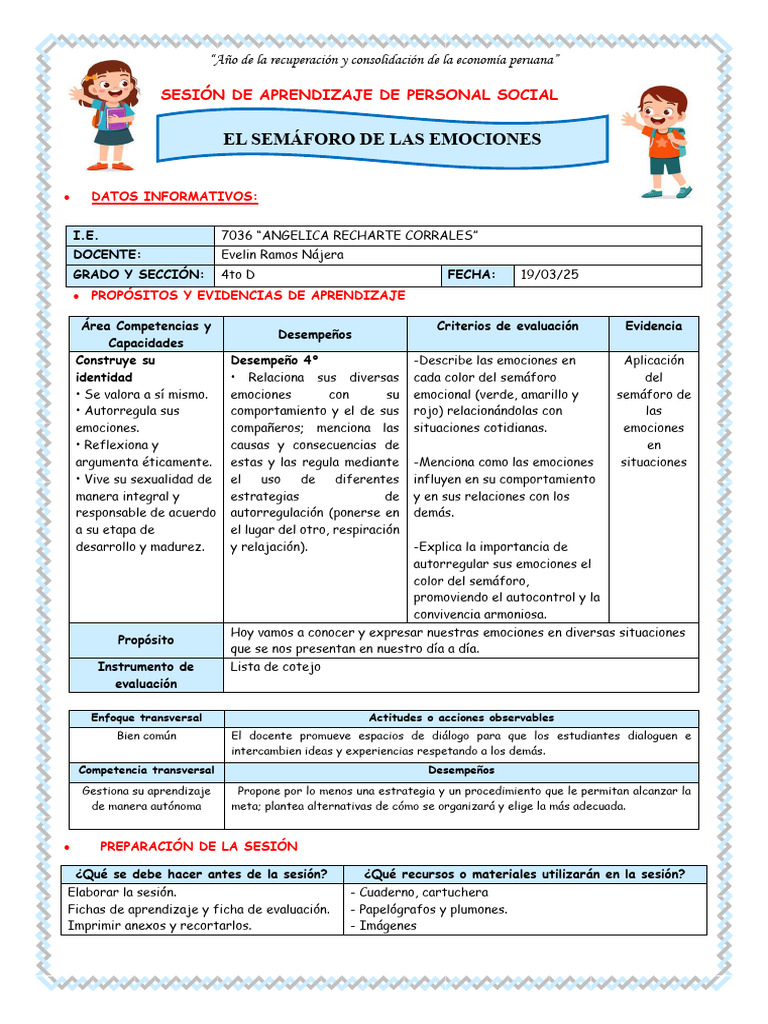 Emociones y su regulación en clase | PDF | Las emociones | Aprendizaje