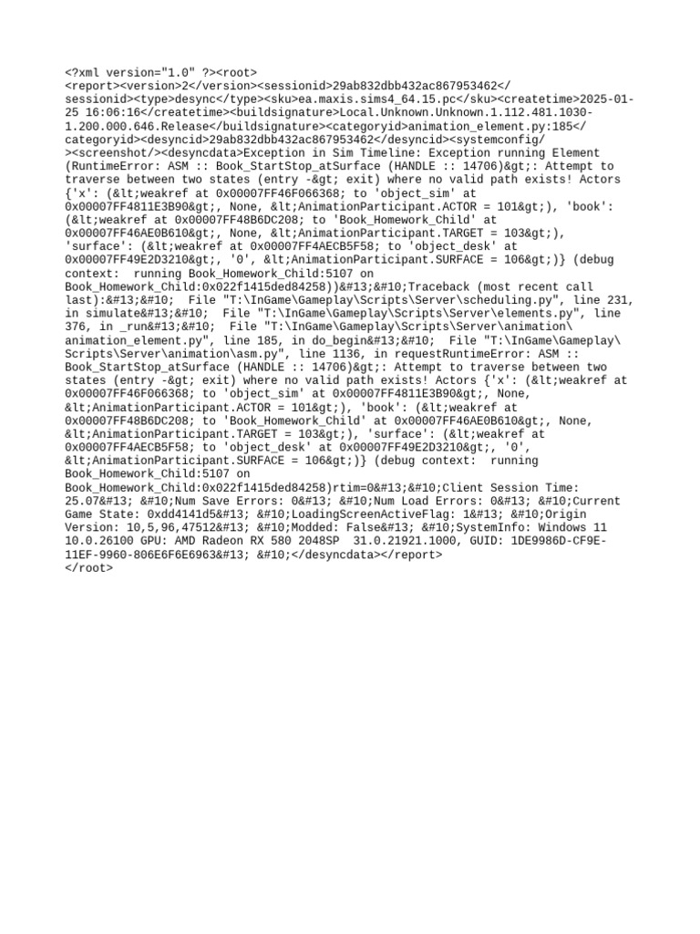 Sims 4 Last Exception Report | PDF | Computing | Computer Architecture