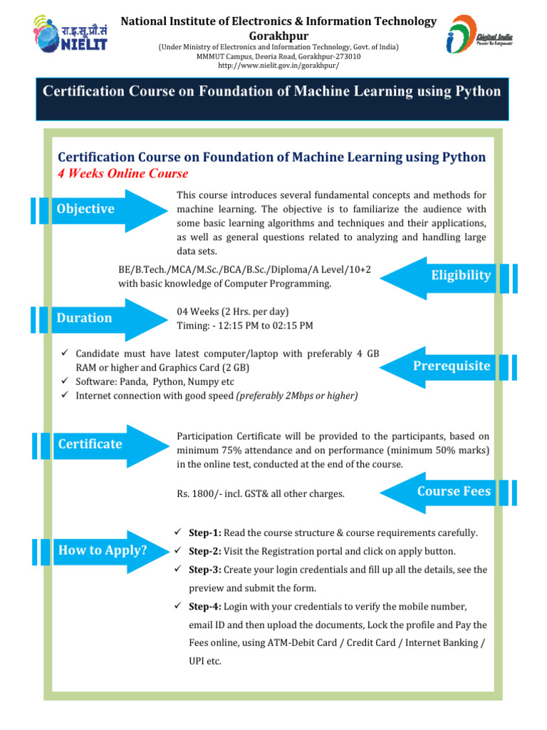 Machine Learning Course Overview | PDF | Machine Learning | Python ...