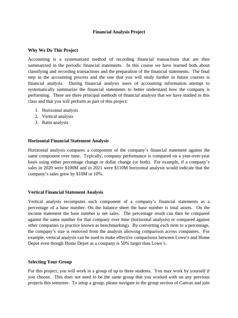 Financial Analysis Methods for Retailers | PDF | Financial Statement ...