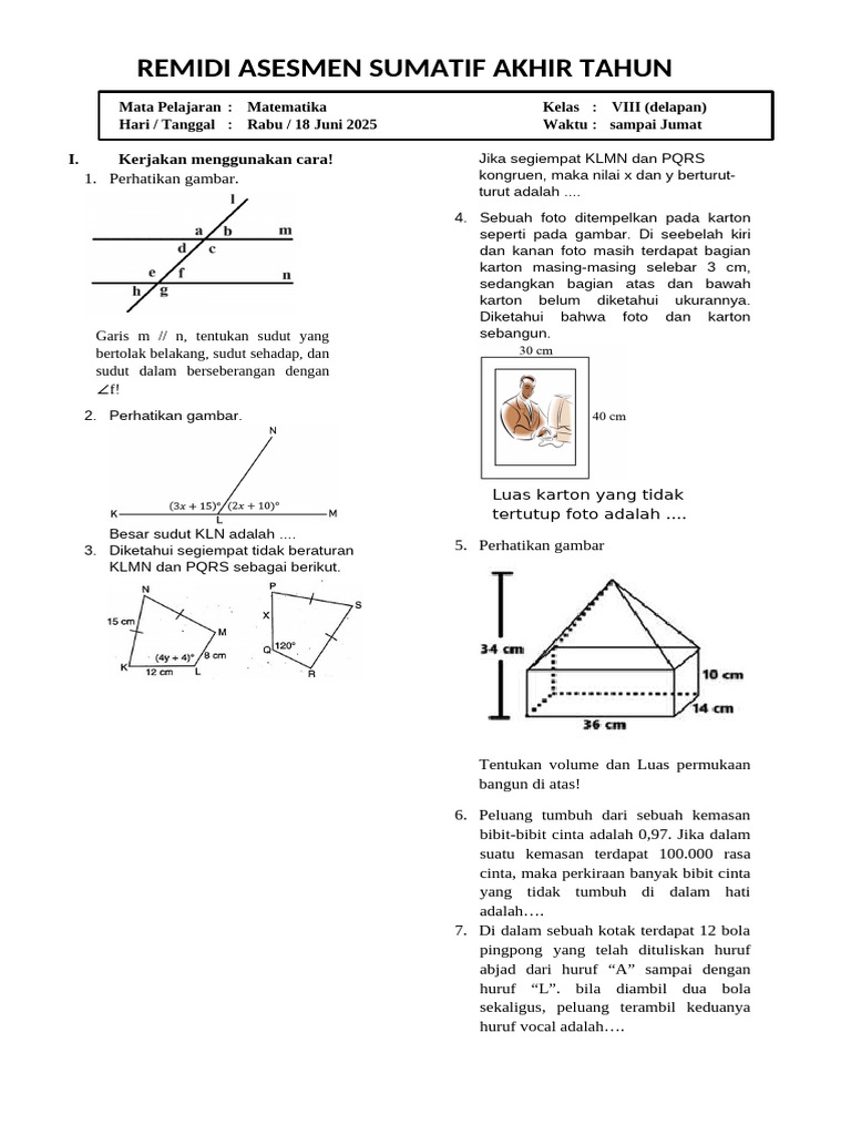 Remidi ASAT 1 | PDF
