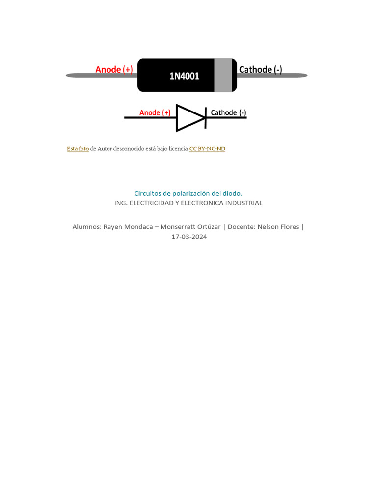 Informe de Laboratorio | PDF | Diodo emisor de luz | Diodo