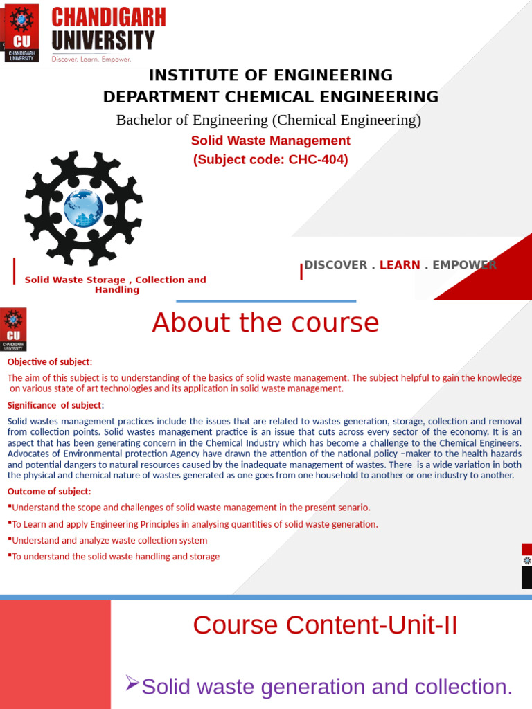 Unit 2 SWM CHE L3&4 | PDF | Waste | Waste Management