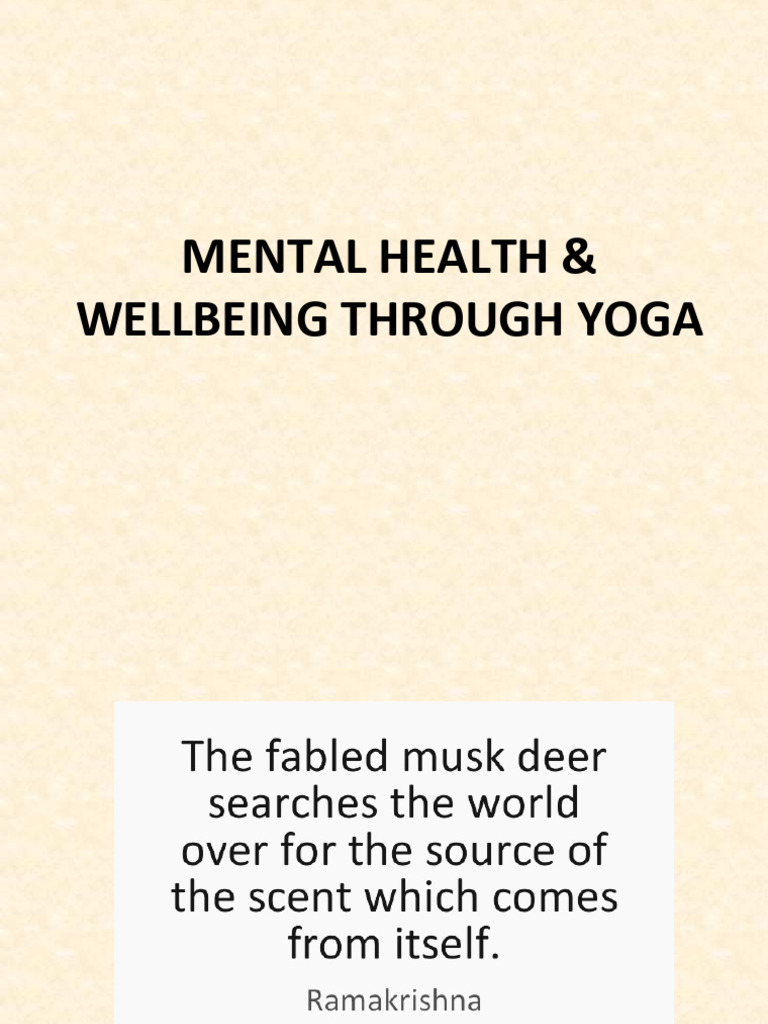 Mental Health & Wellbeing Through Yoga - 20250619 - 111502 - 0000 | PDF ...