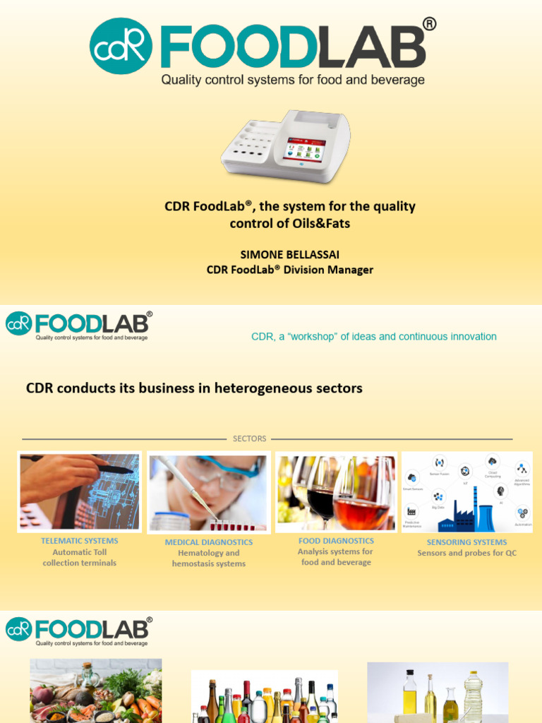 CDR FoodLab®: Quality Control for Oils & Fats | PDF | Spectrophotometry ...