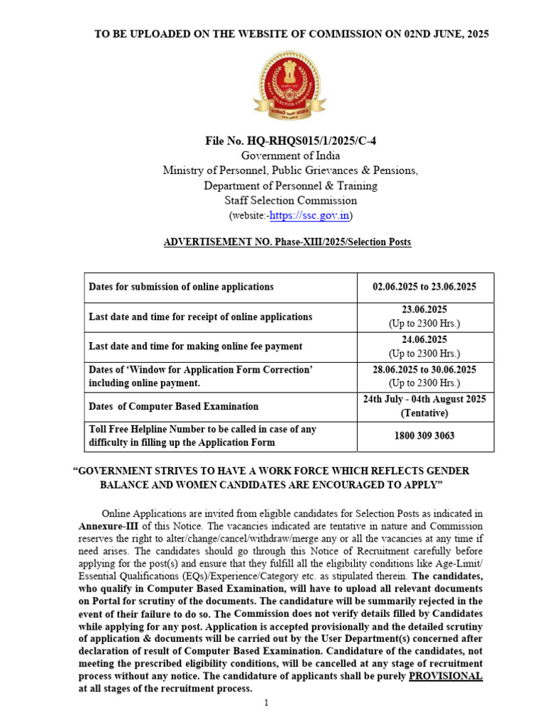 Notice of RHQ 2025 Phase Xiii | PDF | Academic Degree