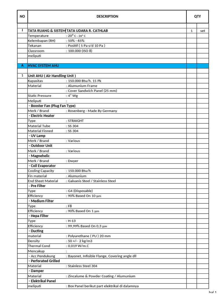 HVAC System for Cath Lab Setup | PDF | Heat Transfer | Building Automation