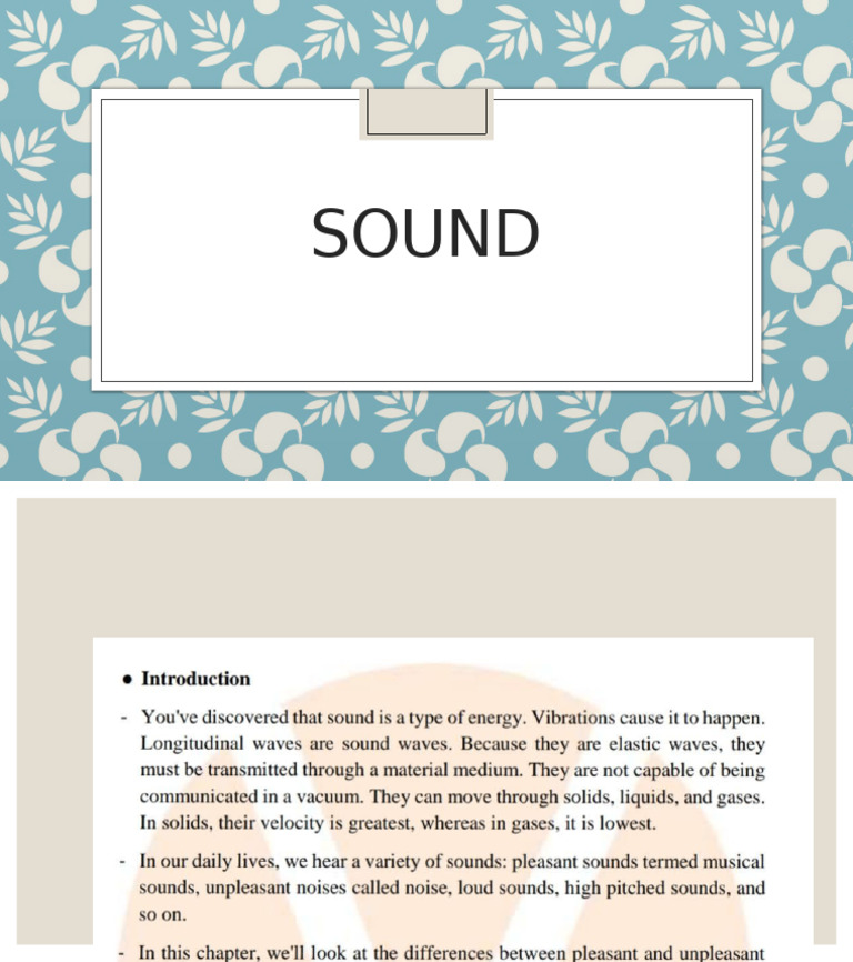 Sound | PDF