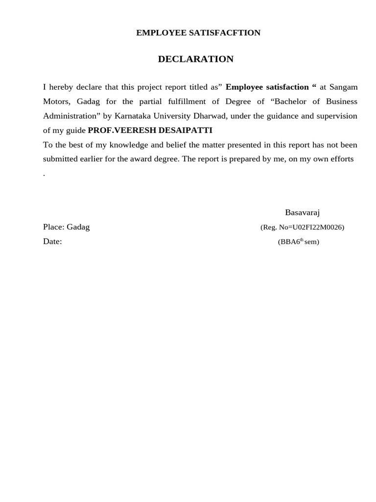 Employee Satisfaction | PDF | Marketing | Exports