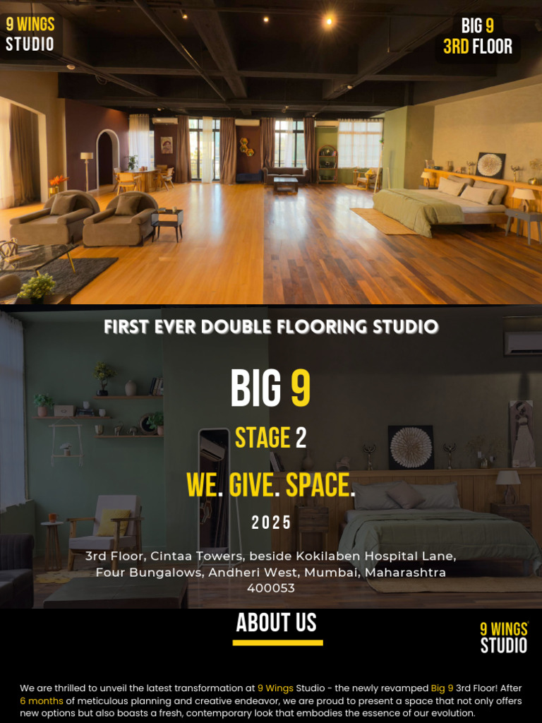 Big 9 Studio: Revamped Creative Space | PDF
