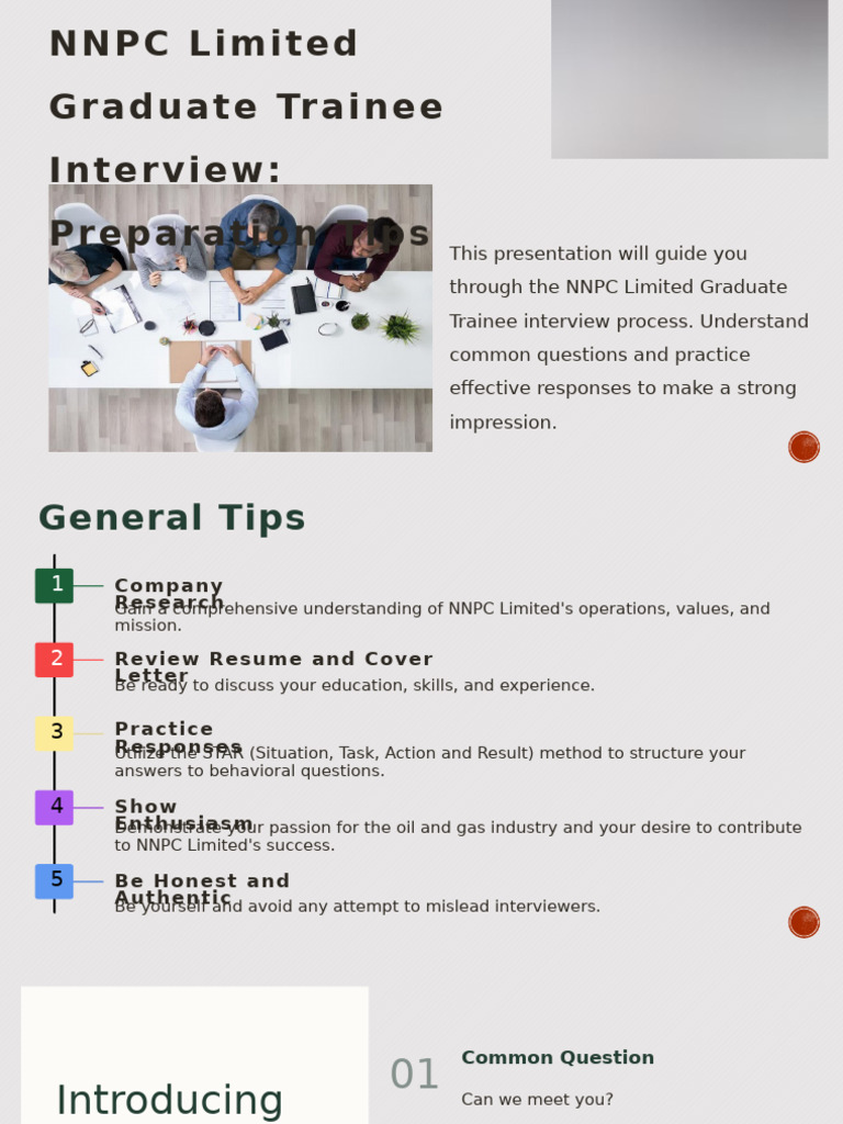 NNPC Limited Graduate Trainee Interview Prepare For Success | PDF ...