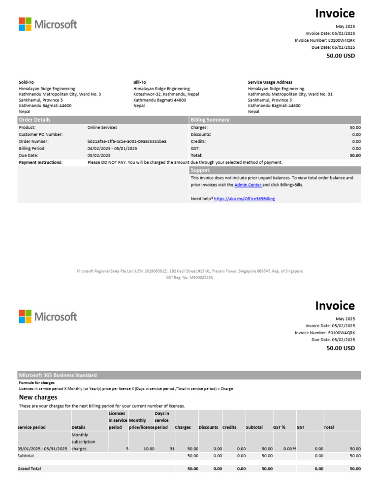 E0100W4QRK - Payment by Bikash | PDF | Invoice | Business Documents