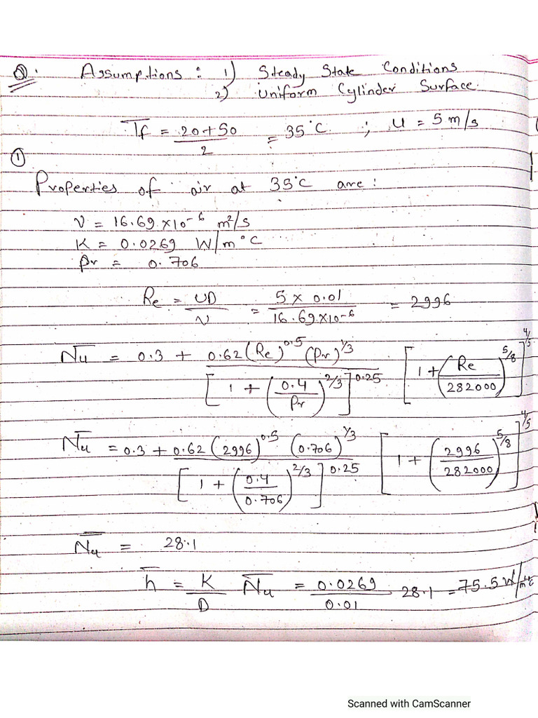 HMT Assignment | PDF