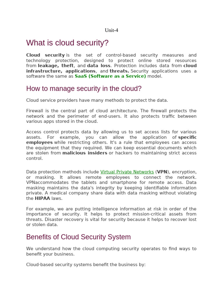 Understanding Cloud Security Essentials | PDF | Cloud Computing | Security