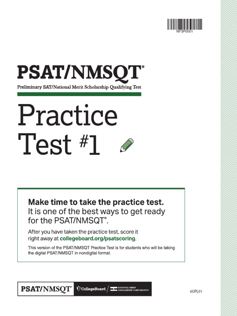 Psat NMSQT Practice Test 1 | PDF | Psat/Nmsqt