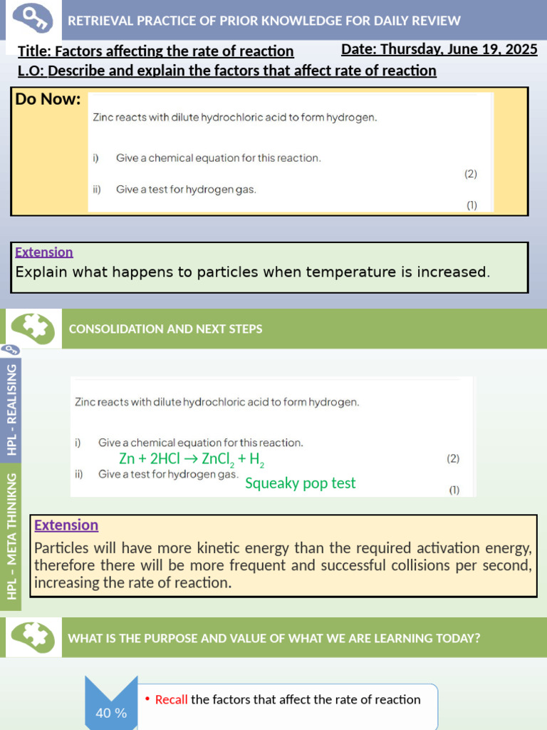 Rates of Reaction | PDF | Reaction Rate | Chemical Reactions
