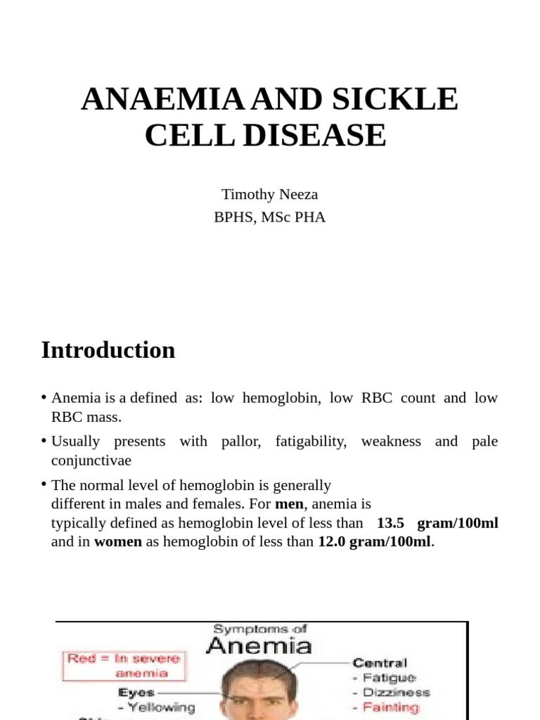 Anaemia & Sickle Cell Disease | PDF | Anemia | Vitamin B12