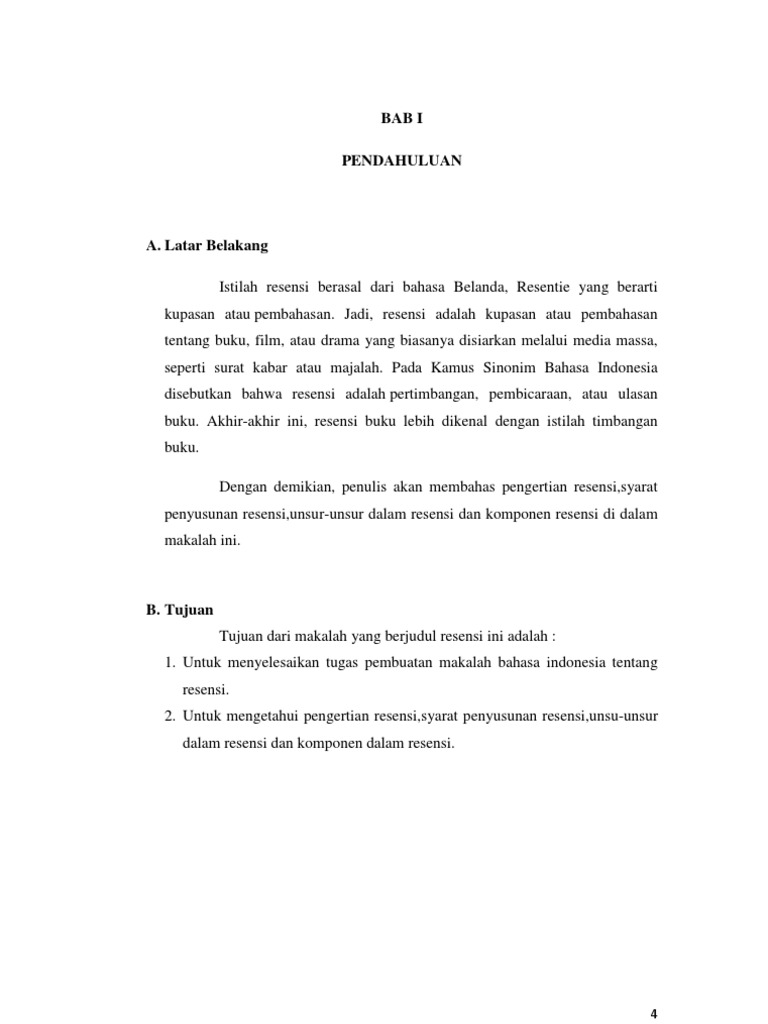 MAKALAH RESENSI