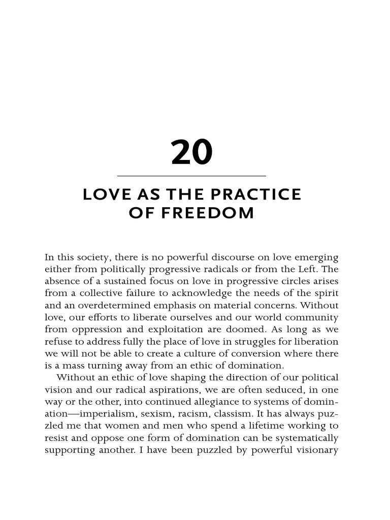 Love As The Practice of Freedom - 25!05!13!14!57 - 22 | PDF | Love | Sexism