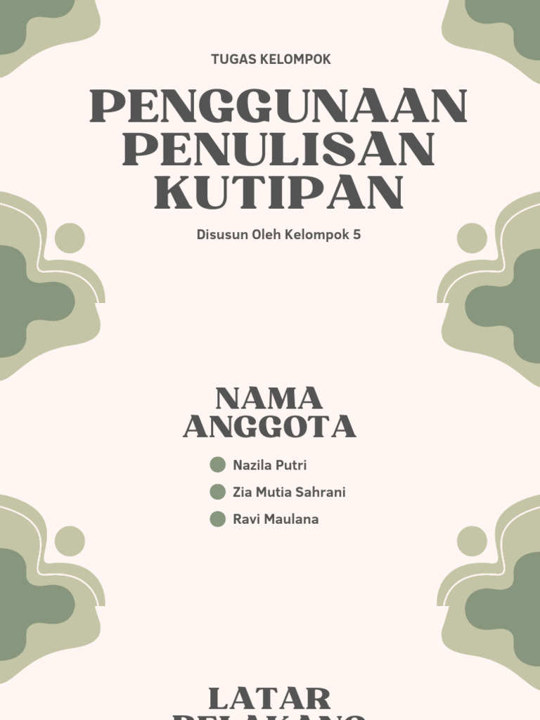 Panduan Lengkap Penulisan Kutipan | PDF