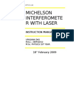 Measure Laser Wavelength with Michelson Interferometer