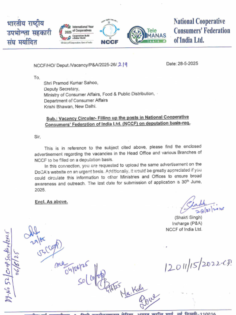 Vacancy Circular | PDF