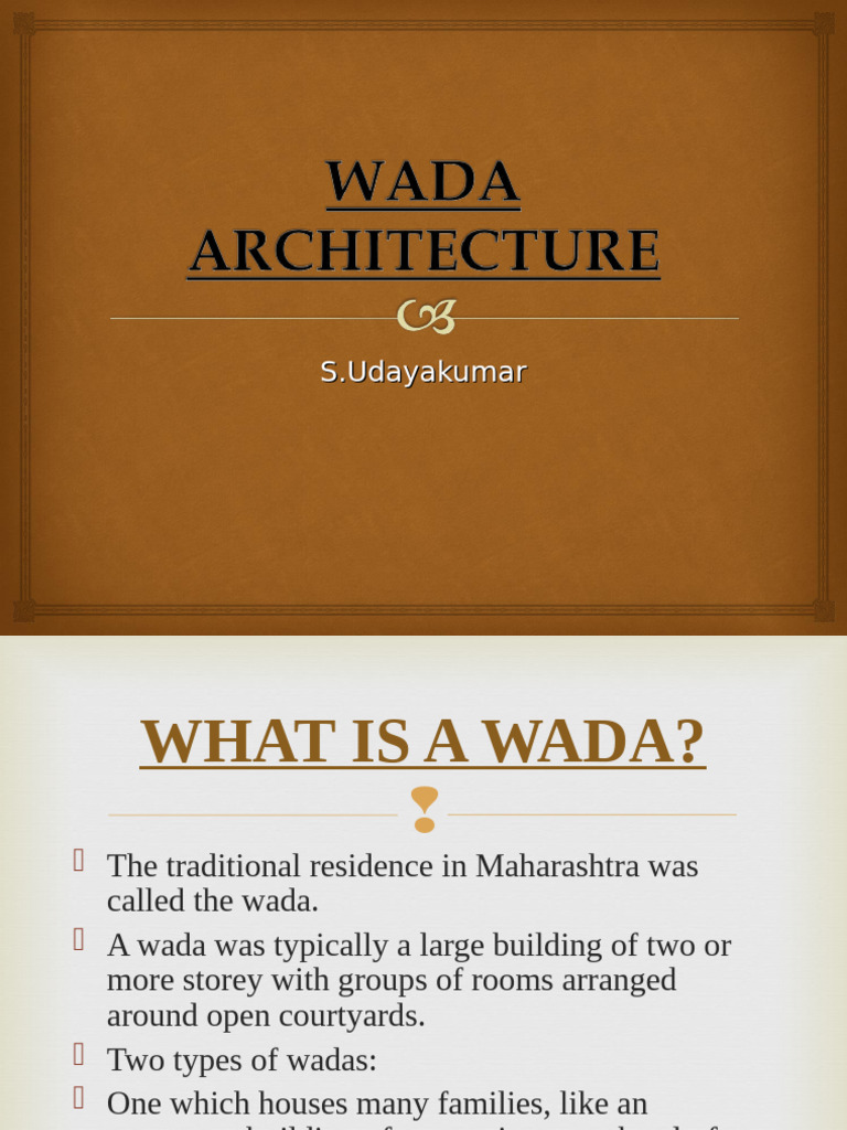 Traditional Wada Architecture in Maharashtra | PDF | Earth Sciences ...