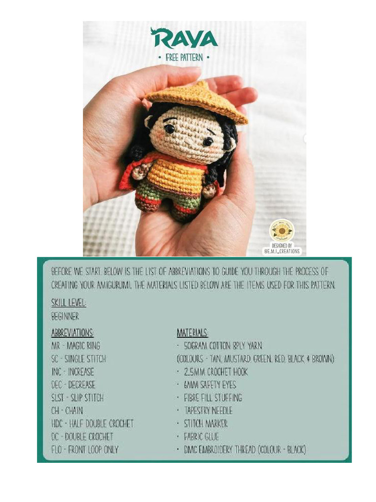 Raya - E.M.I - Creations | PDF