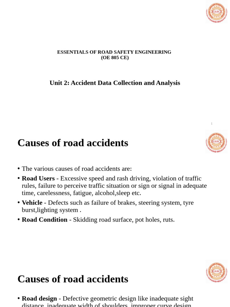 Accident Data Collection & Analysis Guide | PDF | Traffic Collision | Road