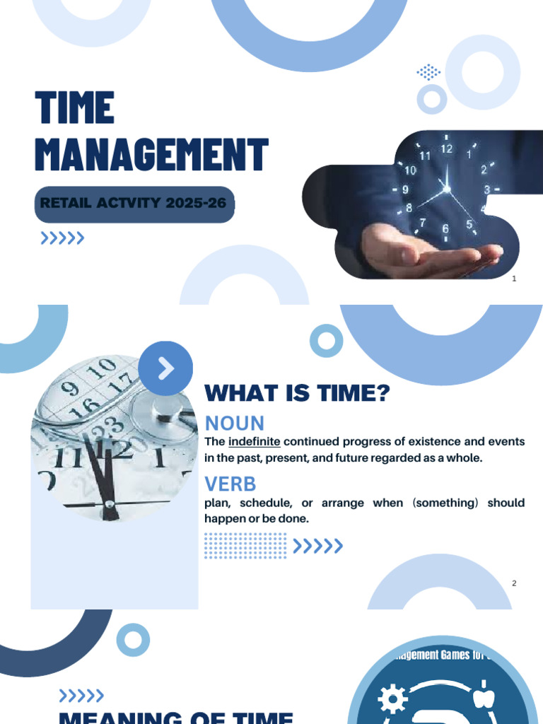 Effective Time Management in Retail | PDF | Time Management ...