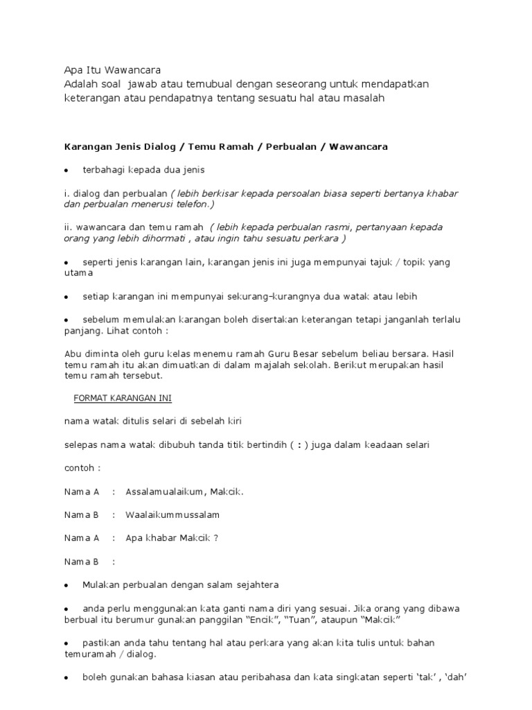 Abstrak APA Itu Contoh Essay Wawancara Simak Gambar Berikut