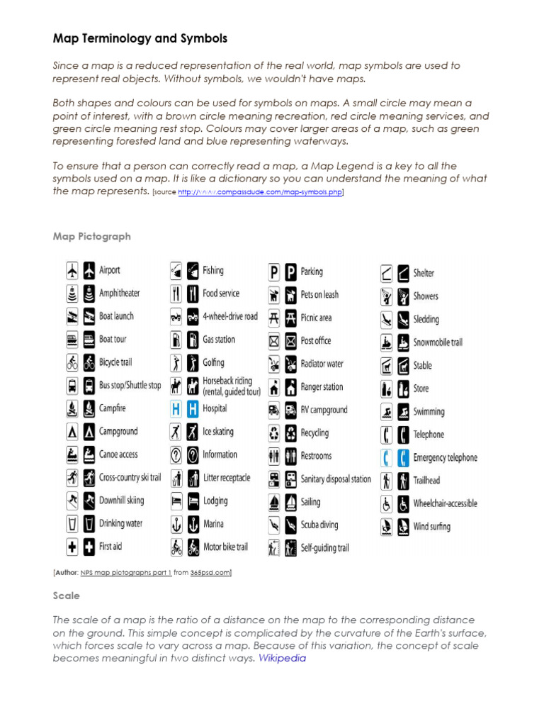 Understanding Map Symbols and Terms | PDF | Latitude | Map